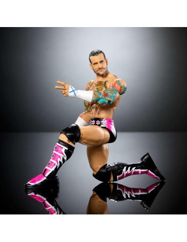 Figura de Acción Mattel WWE Ultimate CM Punk 15.24 cm