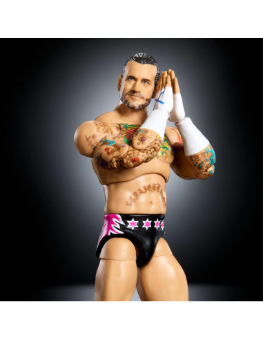 Figura de Acción Mattel WWE Ultimate CM Punk 15.24 cm