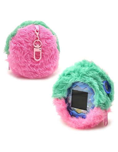 Funda de Felpa Rosa para Tamagotchi Paradise - Estuche Protector