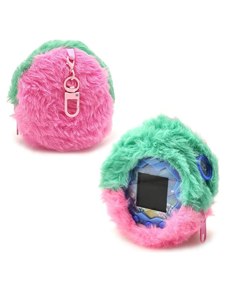 Funda de Felpa Rosa para Tamagotchi Paradise - Estuche Protector