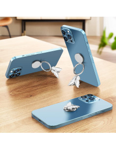 Soporte para Anillo de Teléfono Omorro Mariposa Brillante 360 2