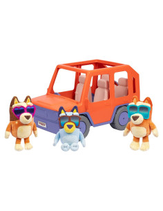 Auto de Juguete Bluey Big Heeler 4WD con Peluches