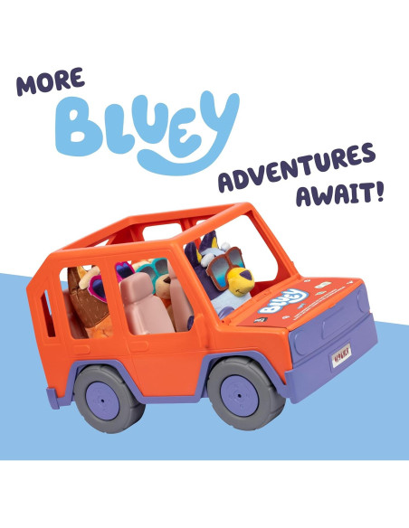 Auto de Juguete Bluey Big Heeler 4WD con Peluches