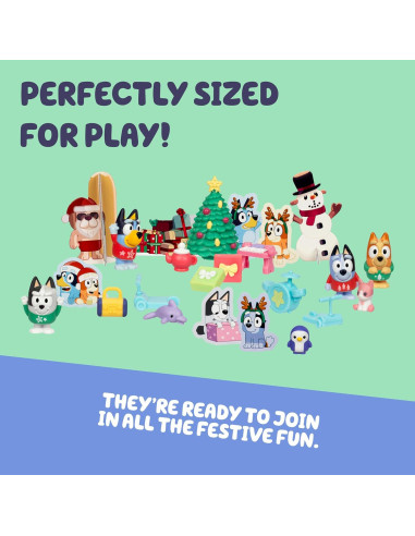 Calendario de Adviento Bluey con Mini Figuras y Accesorios