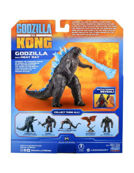 Figura Godzilla vs. Kong Playmates 15.24 cm con rayo de calor