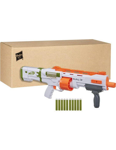 Blaster Nerf Halo Bulldog SG con 10 Dardos Nerf Elite