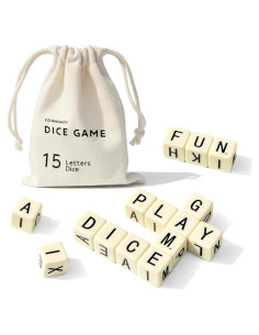 Juego de Dados de Palabras COHHFWPD - 15 Dados Amarillos