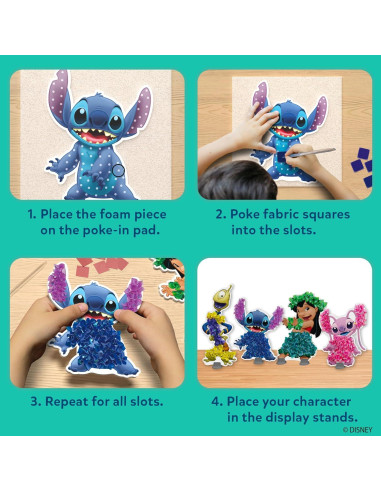 Kit de Manualidades Skillmatics Poke-in Art Lilo y Stitch