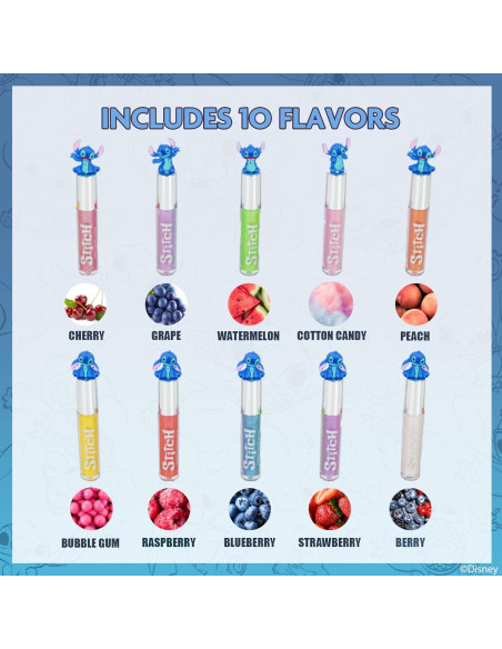 Juego de Brillo Labial a Base de Plantas Townley Girl 10 Piezas