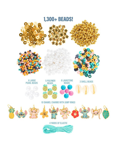 Kit de Joyería Disney Stitch Fashion Angels - 1300 Cuentas