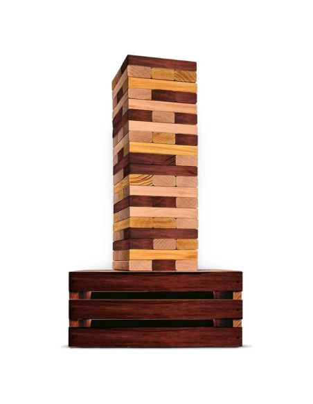 Juego de Torre Gigante SWOOC de Madera Recuperada 60 Bloques Juego de Torre Gigante SWOOC de Madera Recuperada 60 Bloques