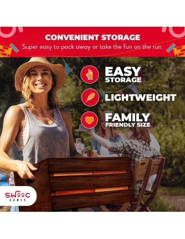 Juego de Torre Gigante SWOOC de Madera Recuperada 60 Bloques