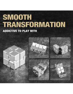 Cubo Fidget de Metal Yagnie para Alivio de Estrés y Ansiedad 2