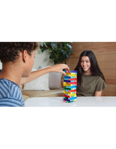 Juego de Apilamiento UNO Stacko Mattel con 45 Bloques de Colores