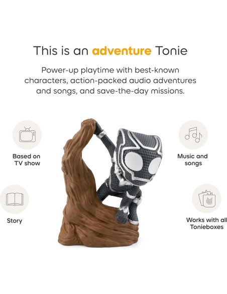 Figurita de audio Black Panther Tonies Marvel 36 min 3+