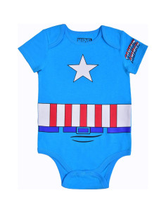 Conjunto Body y Gorra Capitán América Marvel 18 Meses Azul 2