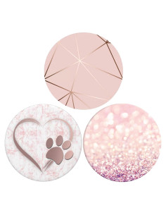 Soporte Plegable para Teléfono TEGEEM Rosa Dorado - Paquete de 3