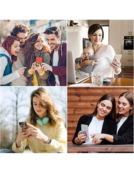 Soporte Plegable para Teléfono TEGEEM Rosa Dorado - Paquete de 3 Soporte Plegable para Teléfono TEGEEM Rosa Dorado - Paquete de 3