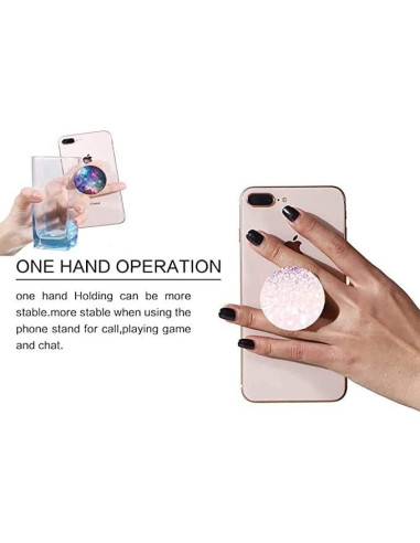 Soporte Plegable para Teléfono TEGEEM Rosa Dorado - Paquete de 3