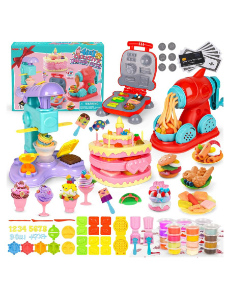 Conjunto de Plastilina 4-en-1 Pickuparts 87 Piezas para Niños