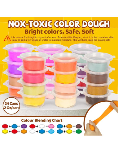 Conjunto de Plastilina 4-en-1 Pickuparts 87 Piezas para Niños