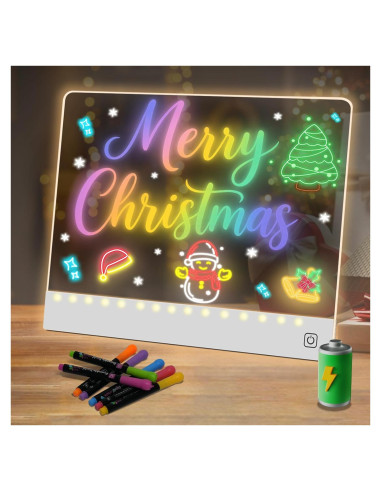 Tabla de Dibujo LED YONHAN 27.9x35.6cm Recargable Multicolor