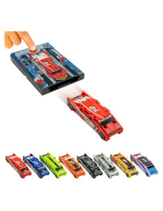 Coche de Acrobacias Flat 2 Fast Luki Lab - Rojo Carmesí