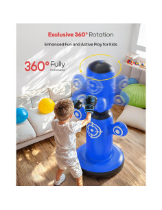 Bolsa de Boxeo Rotativa 360 QPAU 162.5 cm con Guantes 2