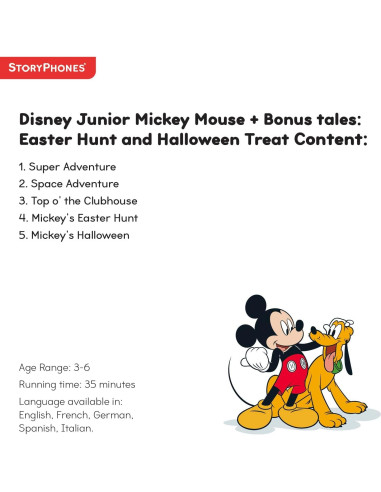 StoryShield Mickey Mouse Disney Junior - 4 cuentos para StoryPhones