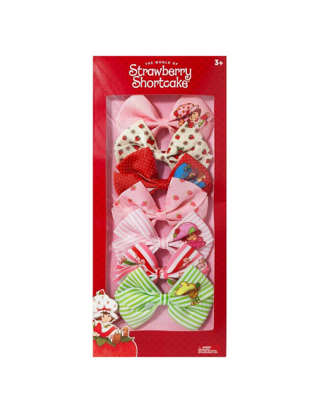 Clips de Pelo de Cocodrilo LUV HER - Pastel de Fresa - 7 Piezas - 10.16 cm - Antideslizantes