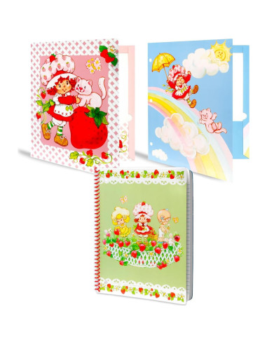 Conjunto Escolar Strawberry Shortcake - 14 Piezas para Niños