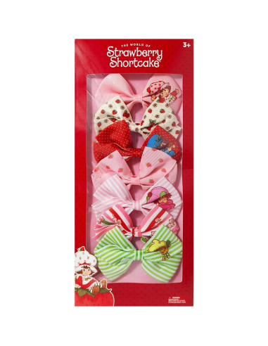 Clips de Pelo de Cocodrilo LUV HER - Pastel de Fresa - 7 Piezas - 10.16 cm - Antideslizantes