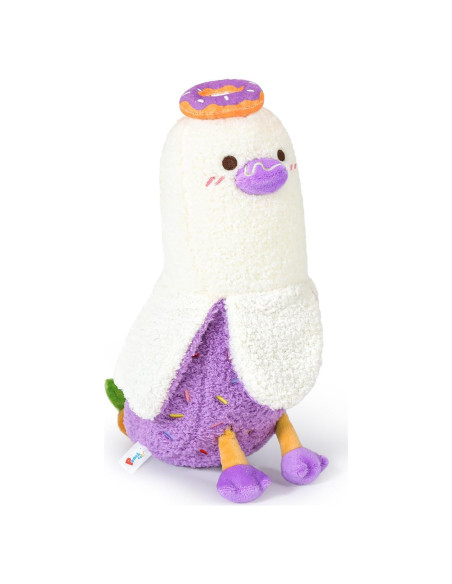 Almohada de Pluche Pato Plátano Donut PEACH CAT 50 cm Púrpura