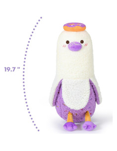 Almohada de Pluche Pato Plátano Donut PEACH CAT 50 cm Púrpura 2