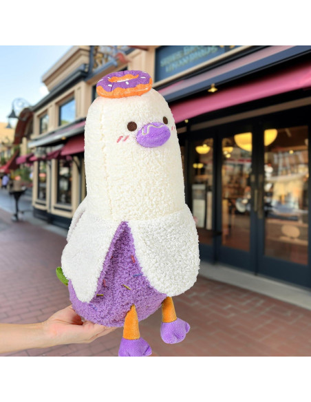 Almohada de Pluche Pato Plátano Donut PEACH CAT 50 cm Púrpura