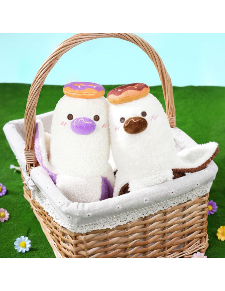 Almohada de Pluche Pato Plátano Donut PEACH CAT 50 cm Púrpura