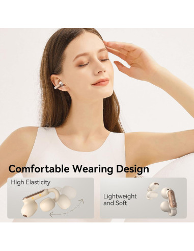 Auriculares Inalámbricos Oraolo OE02 Bluetooth 6.0 IPX5 32H Blanco