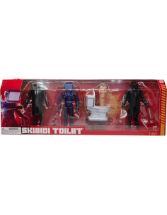 Figuras coleccionables Skibidi Toilet Deluxe 15.24 cm - 4 personajes 2