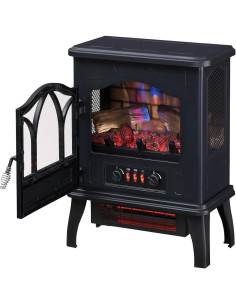 Calefactor Eléctrico Duraflame 3D de Cuarzo Infrarrojo 5200 BTU 2