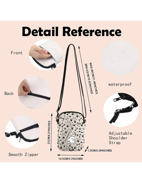 Bolsa Cruzada Rolly Hambriento Dálmatas 21x18x5cm Mujer