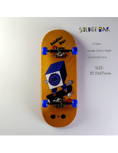 Fingerboard Completo FAN TEAM Maple Hecho a Mano 9.8x3.4cm 2