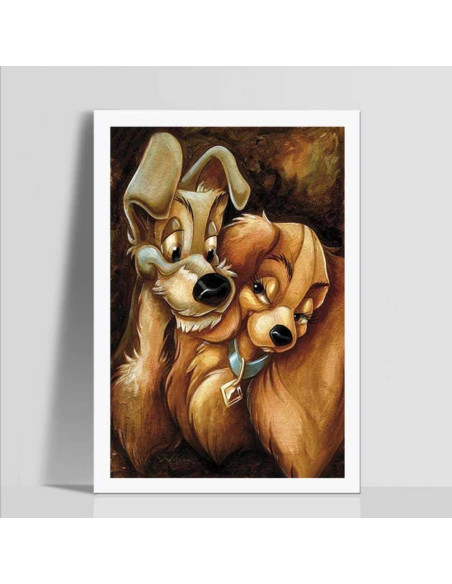 Kit de Arte de Diamante 5D Mejor Selección 30x40 cm Dama y Vagabundo