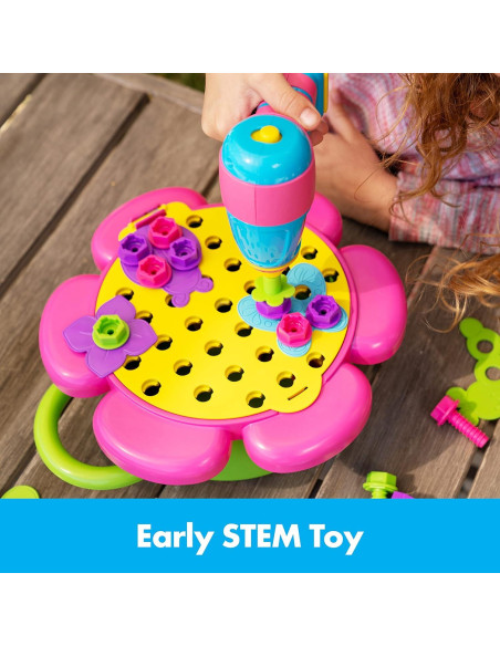 Juguete de Taladro Design & Drill Flower Power Educational Insights - 50 Piezas