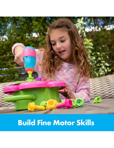 Juguete de Taladro Design & Drill Flower Power Educational Insights - 50 Piezas