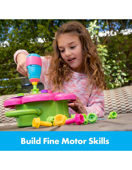 Juguete de Taladro Design & Drill Flower Power Educational Insights - 50 Piezas