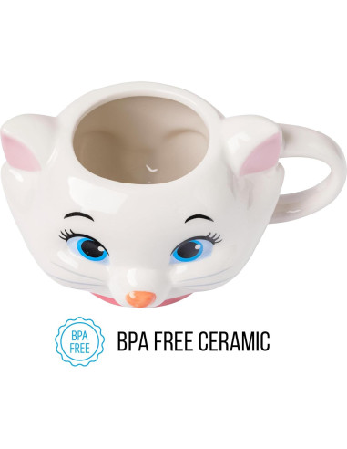 Taza Cerámica 3D Silver Buffalo Disney Aristocats Marie 590ml