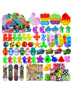 Set de 128 Juguetes Antiestrés para Fiesta y Aula - Rellenos de Piñata