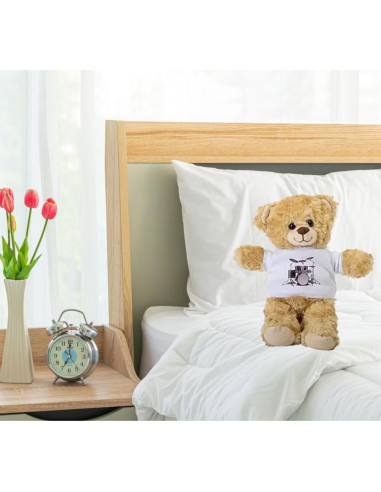 Oso de Peluche SpreadPassion 25.4 cm con Camiseta Blanca