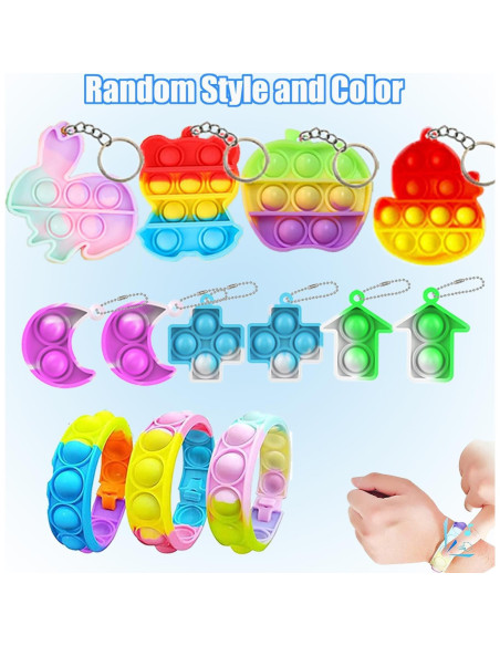 Set de 128 Juguetes Antiestrés para Fiesta y Aula - Rellenos de Piñata