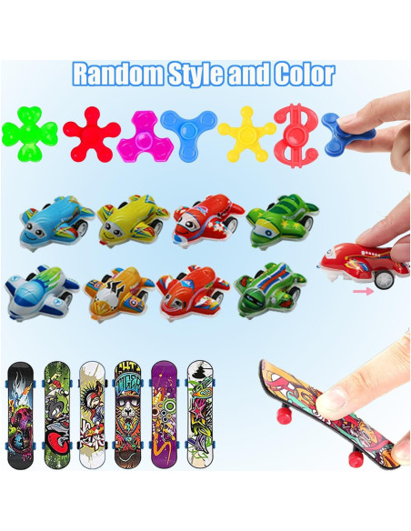 Set de 128 Juguetes Antiestrés para Fiesta y Aula - Rellenos de Piñata